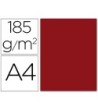 CARTULINA GUARRO DIN A4 GRANATE 185 GR PAQUETE 50 H