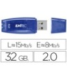 MEMORIA USB EMTEC FLASH C410 32 GB 2.0 AZUL