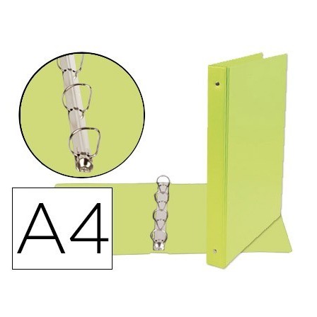 CARPETA DE 4 ANILLAS 25 MM MIXTAS LIDERPAPEL A4 CARTON FORRADO PVC ...