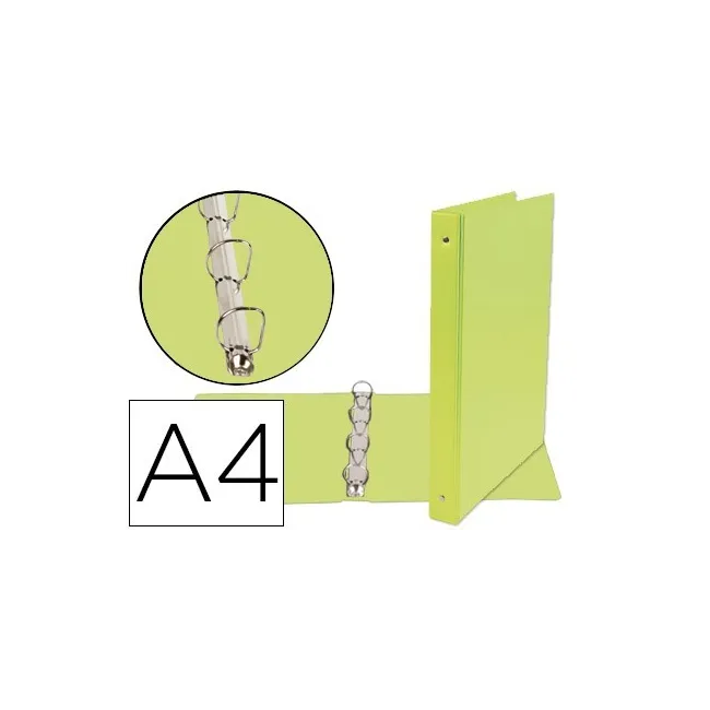 CARPETA DE 4 ANILLAS 25 MM MIXTAS LIDERPAPEL A4 CARTON FORRADO PVC ...