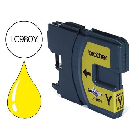 INK-JET BROTHER LC-980Y DCP-145/DCP-165/MFC-250/MFC- 290 AMARILLO
