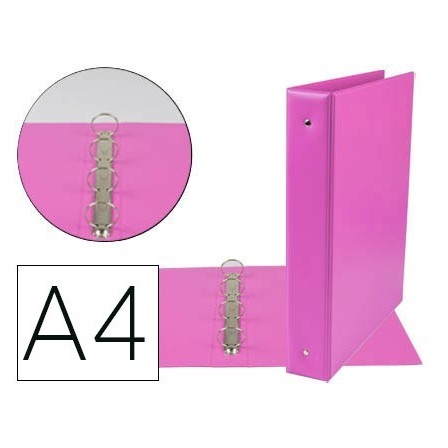 CARPETA DE 4 ANILLAS 40 MM MIXTAS LIDERPAPEL A4 CARTON FORRADO PVC ...