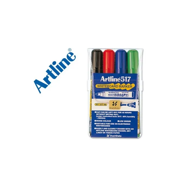 ROTULADOR ARTLINE PIZARRA EK-517 4 -PUNTA REDONDA 2 MM -BOLSA DE 4 ...