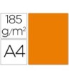 CARTULINA GUARRO DIN A4 NARANJA 185 GR PAQUETE 50 H