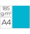 CARTULINA GUARRO DIN A4 AZUL TURQUESA 185 GR PAQUETE 50 H