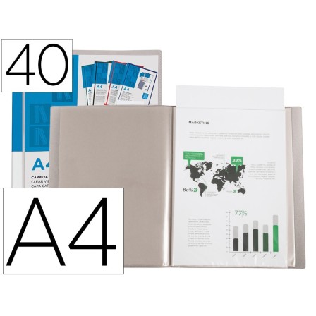 CARPETA LIDERPAPEL PERSONALIZA 40 FUNDAS CANGURO POLIPROPILENO DIN ...