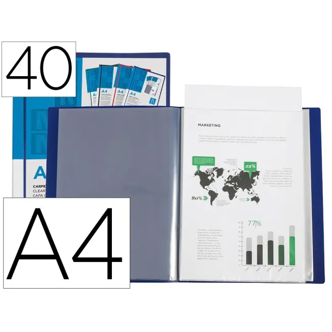 CARPETA LIDERPAPEL PERSONALIZA 40 FUNDAS CANGURO POLIPROPILENO DIN ...