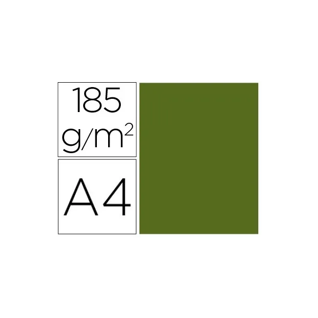 CARTULINA GUARRO DIN A4 VERDE SAFARI 185 GR PAQUETE DE 50 H