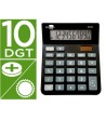 CALCULADORA LIDERPAPEL SOBREMESA XF20 10 DIGITOS SOLAR Y PILAS COLO...