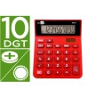 CALCULADORA LIDERPAPEL SOBREMESA XF22 10 DIGITOS SOLAR Y PILAS COLO...