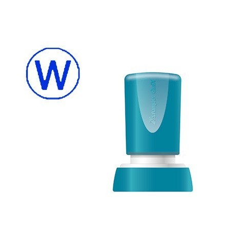 SELLO X-STAMPER QUIX PERSONALIZABLE COLOR AZUL REDONDO DIAMETRO 20 ...