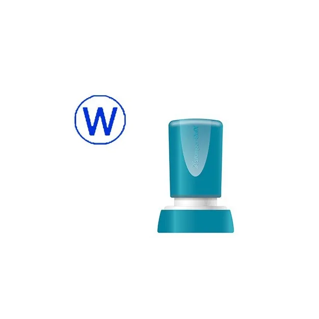 SELLO X-STAMPER QUIX PERSONALIZABLE COLOR AZUL REDONDO DIAMETRO 20 ...