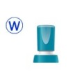 SELLO X-STAMPER QUIX PERSONALIZABLE COLOR AZUL REDONDO DIAMETRO 20 ...