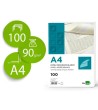 PAPEL VERJURADO LIDERPAPEL A4 120G/M2 BLANCO PAQUETE DE 100 HOJAS