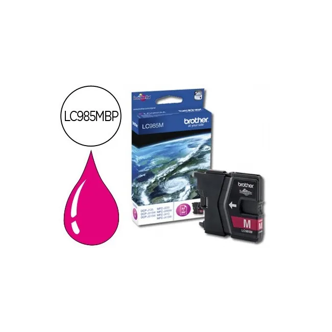 INK-JET BROTHER LC-985M MAGENTA DCP-J125/DCP-J315W MFC-J265W/MFC-J4...