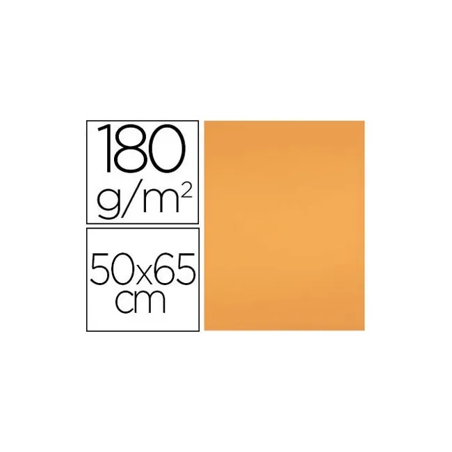 CARTULINA LIDERPAPEL 50X65 180 GR NECTARINA PAQUETE DE 25