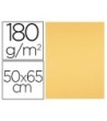 CARTULINA LIDERPAPEL 50X65 180 GR ORO PAQUETE DE 25