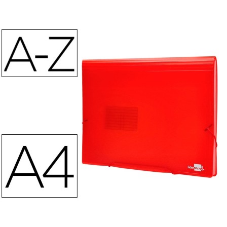 CARPETA LIDERPAPEL CLASIFICADOR FUELLE 32110 POLIPROPILENO DIN A4 R...