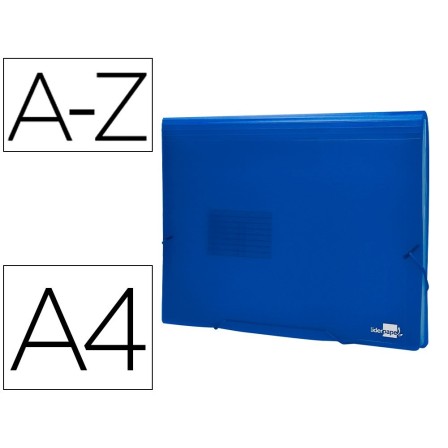 CARPETA LIDERPAPEL CLASIFICADOR FUELLE 32112 POLIPROPILENO DIN A4 A...