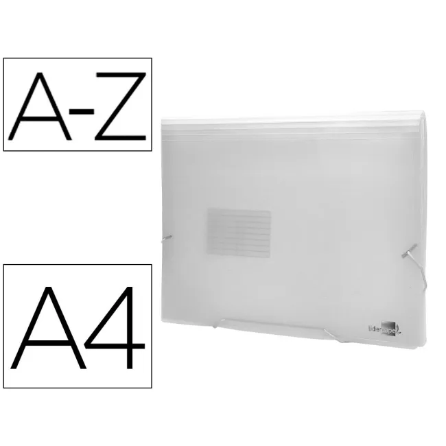 CARPETA LIDERPAPEL CLASIFICADOR FUELLE 32114 POLIPROPILENO DIN A4 I...