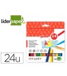 ROTULADOR LIDERPAPEL JUMBO CAJA 24 COLORES
