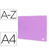 CARPETA LIDERPAPEL CLASIFICADOR FUELLE POLIPROPILENO DIN A4 LAVANDA...