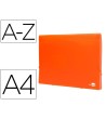 CARPETA LIDERPAPEL CLASIFICADOR FUELLE POLIPROPILENO DIN A4 NARANJA...