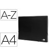 CARPETA LIDERPAPEL CLASIFICADOR FUELLE POLIPROPILENO DIN A4 NEGRO O...