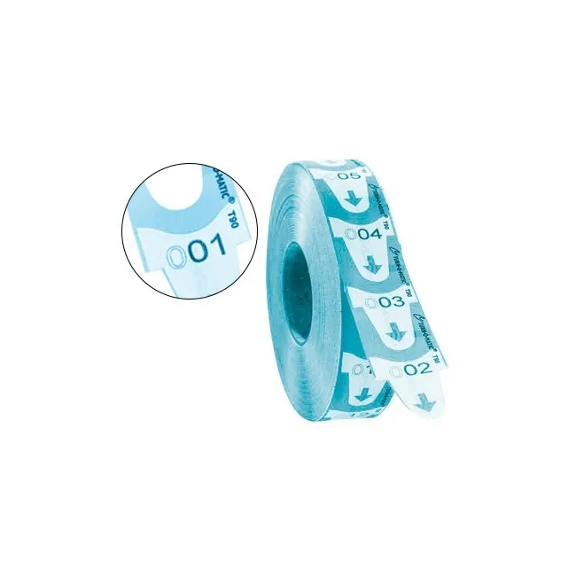 TICKETS TURNOMATIC 31X67 MM COLOR AZUL ROLLO 4000 TICKETS