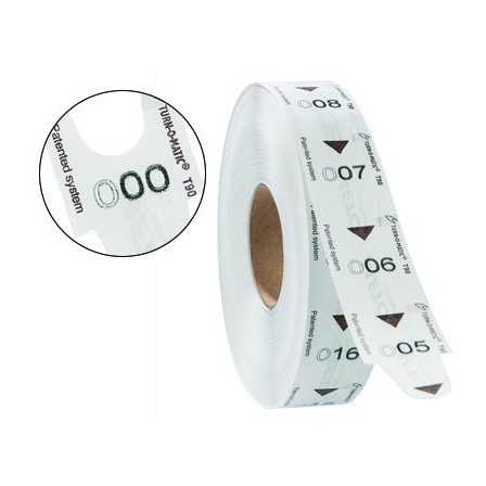 TICKETS TURNOMATIC 31X67MM COLOR BLANCO ROLLO 4000 TICKETS