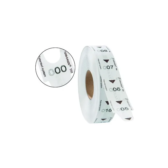 TICKETS TURNOMATIC 31X67MM COLOR BLANCO ROLLO 4000 TICKETS