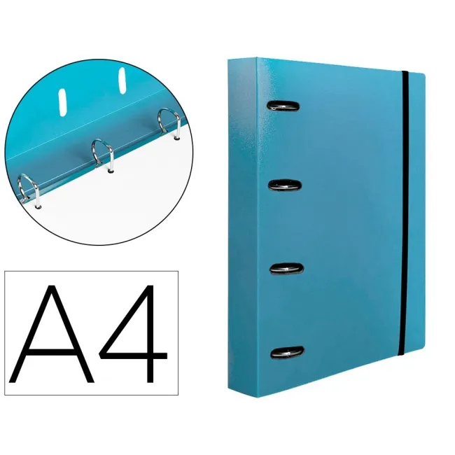 CARPETA CON RECAMBIO LIDERPAPEL A4 CUADRO 5MM 100 HOJAS 80G POLIPRO...