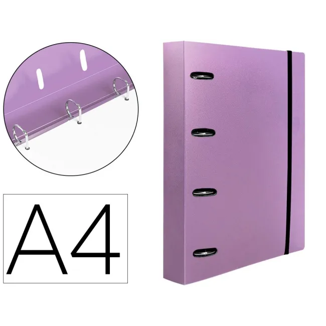 CARPETA CON RECAMBIO LIDERPAPEL A4 CUADRO 5MM 100 HOJAS 80G POLIPRO...