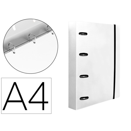 CARPETA CON RECAMBIO LIDERPAPEL A4 CUADRO 5MM 100 HOJAS 80G POLIPRO...