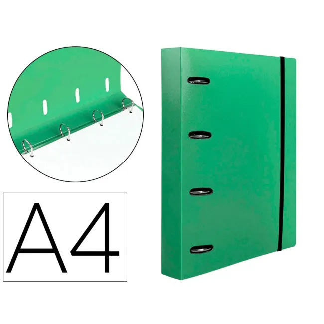 CARPETA CON RECAMBIO LIDERPAPEL A4 CUADRO 5MM 100 HOJAS 80G POLIPRO...