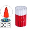 ROTULADOR CARIOCA JUMBO C-30 ROJO PUNTA GRUESA -BOTE DE 30 UNIDADES