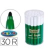 ROTULADOR CARIOCA JUMBO C-30 VERDE PUNTA GRUESA -BOTE DE 30 UNIDADES