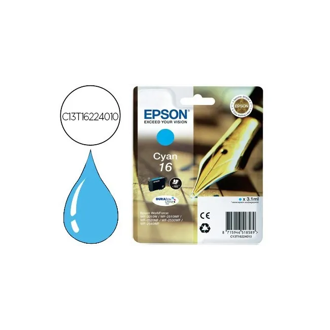 INK-JET EPSON 16 WF2010W WF2510WF WF2520NF WF2530WF WF2540WF CIAN 1...