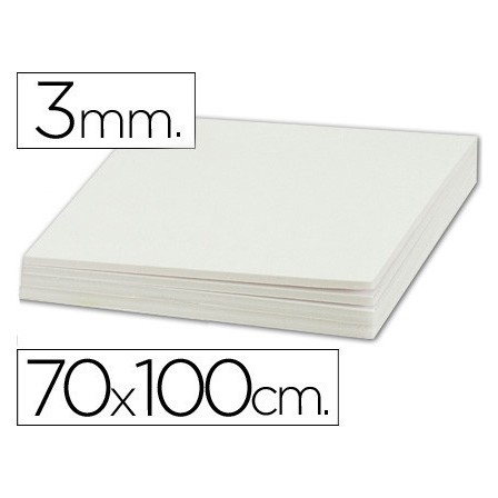 CARTON PLUMA LIDERPAPEL DOBLE CARA 70X100 ESPESOR 3 MM