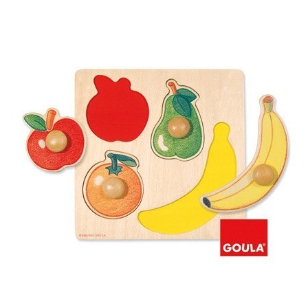 PUZZLE DISET 4 PIEZAS FRUTAS
