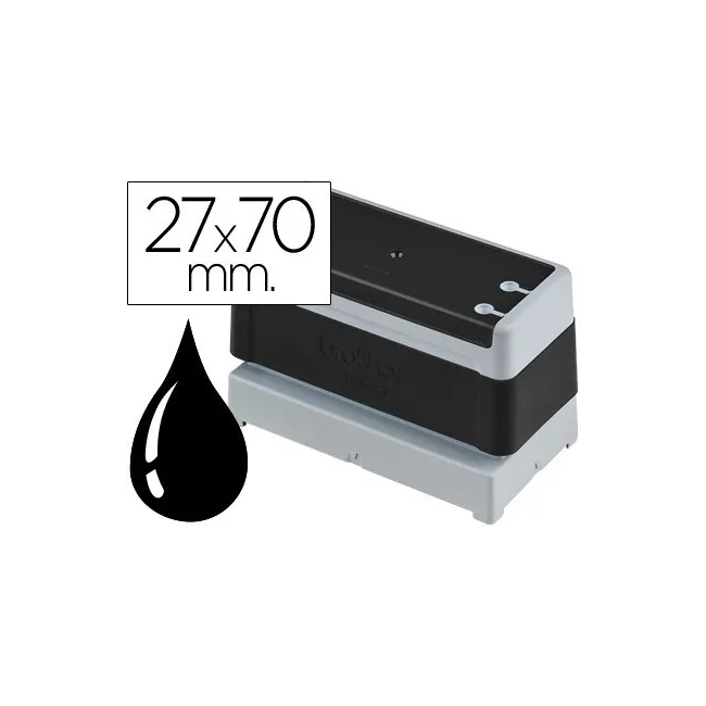 SELLO AUTOMATICO BROTHER 27 MM X 70 MM NEGRO