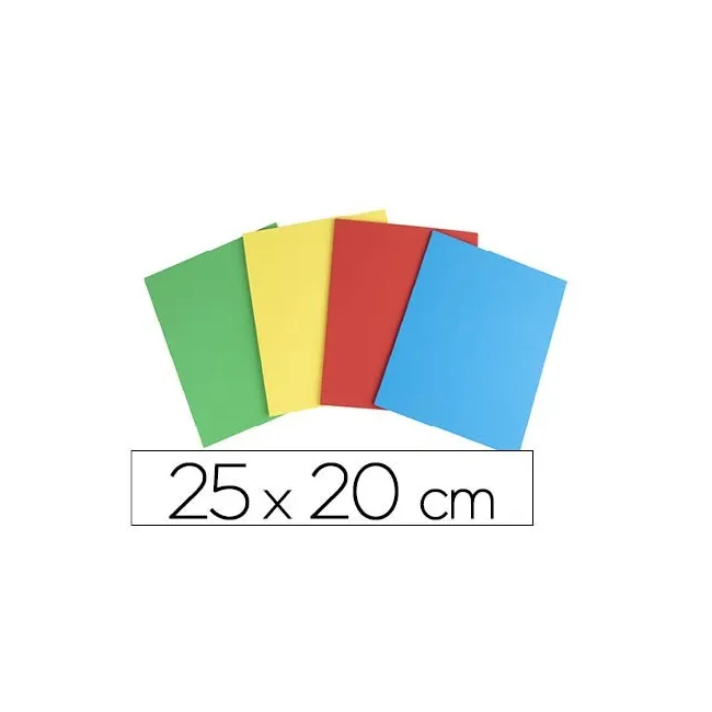 CAUCHO COLOR PLANCHA 25X20CM -BOLSA DE CUATRO