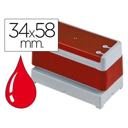 SELLO AUTOMATICO BROTHER 34 MM X 58 MM ROJO