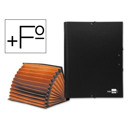 CARPETA CLASIFICADORA LIDERPAPEL 12 DEPARTAMENTOS FOLIO PROLONGADO ...