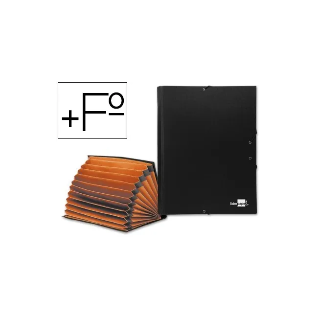 CARPETA CLASIFICADORA LIDERPAPEL 12 DEPARTAMENTOS FOLIO PROLONGADO ...