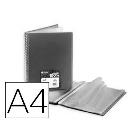 CARPETA CARCHIVO ARCHIVEX STAR ESCAPARATE CON ESPIRAL 40 FUNDAS DIN...