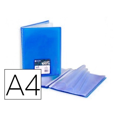 CARPETA CARCHIVO ARCHIVEX STAR ESCAPARATE CON ESPIRAL 40 FUNDAS DIN...