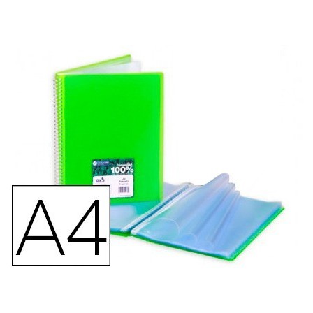 CARPETA CARCHIVO ARCHIVEX STAR ESCAPARATE CON ESPIRAL 40 FUNDAS DIN...