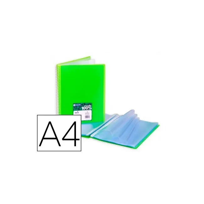 CARPETA CARCHIVO ARCHIVEX STAR ESCAPARATE CON ESPIRAL 40 FUNDAS DIN...