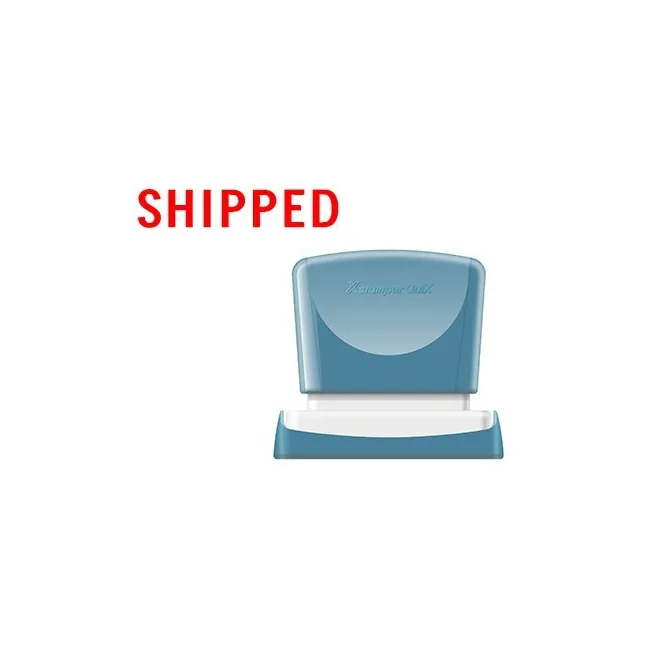 SELLO X-STAMPER QUIX PERSONALIZABLE COLOR ROJO MEDIDAS 13X49 MM Q-13
